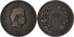 World Coins - Portugal, Carlos I, 20 Reis, 1892, Lisbon, Bronze, , KM:533