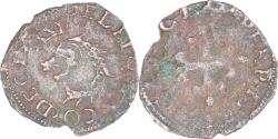 World Coins - Coin, ITALIAN STATES, Delfino Tizzone, Liard au dauphin, 1585, Desana,