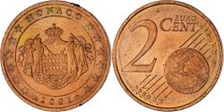 World Coins - Monaco, Rainier III, 2 Euro Cent, 2001, Paris, , Copper Plated Steel