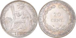 World Coins - Coin, FRENCH INDO-CHINA, 20 Cents, 1937, Paris, , Silver, KM:17.2