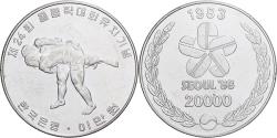 World Coins - South Korea, 20000 Won, Olympic Games, 1983, Seoul, Silver, , KM:38
