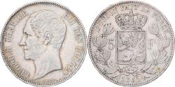 World Coins - Belgium, Leopold I, 5 Francs, 5 Frank, 1865, Silver, , KM:17