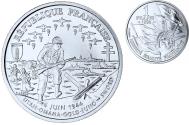 World Coins - France, 1 Franc, Cinquantenaire du Débarquement, 1993, MDP, BU, Silver