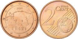 World Coins - Estonia, 2 Euro Cent, 2011, Vantaa, Copper Plated Steel, , KM:62