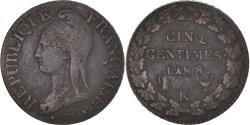 World Coins - Coin, France, Dupré, 5 Centimes, An 8/6, Bordeaux, , Bronze, KM:640.8