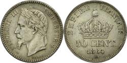 World Coins - Coin, France, Napoleon III, Napoléon III, 50 Centimes, 1864, Strasbourg
