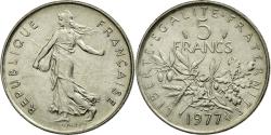 World Coins - Coin, France, Semeuse, 5 Francs, 1977, , Nickel Clad Copper-Nickel
