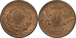 World Coins - Colombia, 5 Centavos, 1957, Bronze, , KM:206