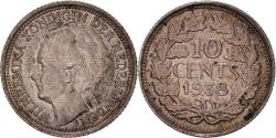 World Coins - Coin, Netherlands, Wilhelmina I, 10 Cents, 1938, , Silver, KM:163