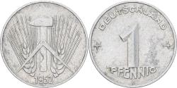 World Coins - Democratic Republic of Germany, Pfennig, 1952, Muldenhütten, Aluminum
