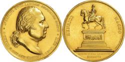 World Coins - France, Medal, Louis XVIII, Restauration de la Statue d'Henri IV, History, 1817