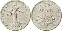 World Coins - France, 1/2 Franc, Semeuse, 1977, Paris, Nickel, , Gadoury:429