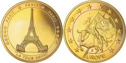 World Coins - France, Token, Paris - La Tour Eiffel, , Copper Gilt