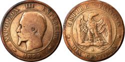 World Coins - Coin, France, Napoleon III, Napoléon III, 10 Centimes, 1855, Bordeaux
