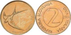 World Coins - Slovenia, 2 Tolarja, 2004, Nickel-brass, , KM:5