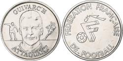 World Coins - France, Token, Equipe de France de Football,Guivarc'h, attaquant, 1998, Nickel