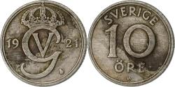 World Coins - Sweden, 10 Öre, 1921, Nickel-brass,