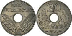World Coins - Coin, France, État français, 20 Centimes, 1944, , Iron, KM:900.2a