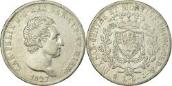World Coins - Coin, ITALIAN STATES, SARDINIA, Carlo Felice, 5 Lire, 1827, Genoa,