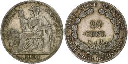 World Coins - French Indo-China, 20 Cents, 1923, Paris, Silver, , KM:17.1