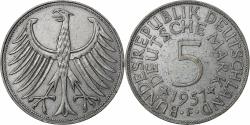 World Coins - GERMANY - FEDERAL REPUBLIC, 5 Mark, 1957, Stuttgart, Silver, , KM:112.1