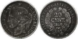 World Coins - France, 20 Centimes, Cérès, 1850, Paris, Silver, , Gadoury:303