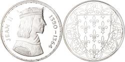 World Coins - France, Medal, Les Rois de France, Jean II, History, , Silver