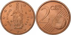 World Coins - San Marino, 2 Euro Cent, 2006, Rome, Copper Plated Steel,