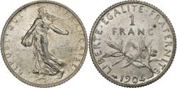 World Coins - France, Franc, Semeuse, 1904, Paris, Silver, , Gadoury:467, Le