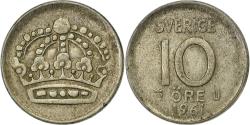 World Coins - Sweden, Gustaf VI, 10 Öre, 1961, Silver, , KM:823