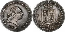World Coins - Germany, Brunswick-Lunebourg, George III, 1/6 Thaler, 1797, Silver,