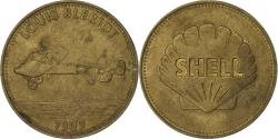World Coins - France, Token, Collection Shell, Louis Blériot, Bronze-Aluminium,