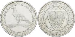 World Coins - Weimar Republic, 3 Mark, 1930, Hamburg, Silver,