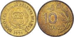 World Coins - Coin, Peru, 10 Centavos, 1974