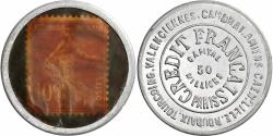 World Coins - France, Crédit Français, Paris, 10 Centimes, n.d., Timbre-Monnaie,