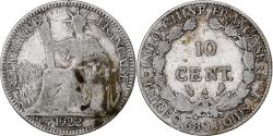 World Coins - FRENCH INDO-CHINA, 10 Cents, 1922, Paris, Silver, , KM:16.1
