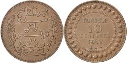World Coins - Coin, Tunisia, Muhammad al-Nasir Bey, 10 Centimes, 1917, Paris,