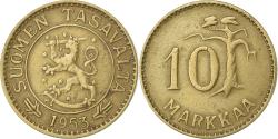 World Coins - Finland, 10 Markkaa, 1953, Aluminum-Bronze, , KM:38