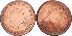 World Coins - Luxembourg, 2 Centimes, error off center strike, 2019, Utrecht, Copper Plated