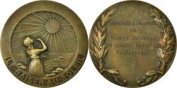 World Coins - France, Medal, Le Baiser au Soleil, Défense contre la Tuberculose, Faivre