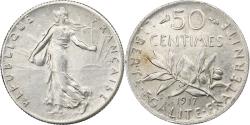 World Coins - France, 50 Centimes, Semeuse, 1917, Paris, Silver, , Gadoury:420