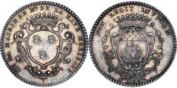 World Coins - France, Token, Maires de Nantes, François de la Haye Moricaud, 1738,