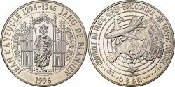 World Coins - France, Medal, 5 Ecu, Controle du Trafic Aérien, Jean L'Aveugle, 1996
