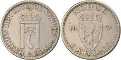World Coins - Coin, Norway, Haakon VII, Krone, 1954, , Copper-nickel, KM:397.2