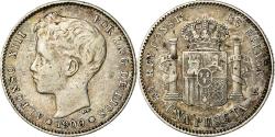 World Coins - Coin, Spain, Alfonso XIII, Peseta, 1900, Madrid, , Silver, KM:706