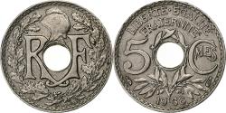 World Coins - France, 5 Centimes, Lindauer, 1938, Paris, Copper-nickel,