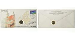 World Coins - Slovenia, 1 Euro, 2007, Enveloppe philatélique numismatique,