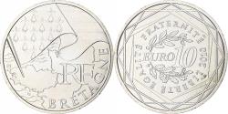 World Coins - France, 10 Euro, Bretagne, Euros des régions, 2010, Paris, , Silver
