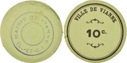 World Coins - Coin, France, Ville de Vianne, Vianne, 10 Centimes, , Cardboard