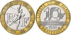 World Coins - France, 10 Francs, Génie, 1994, Pessac, Bimetallic, , Gadoury:827